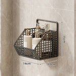 Shower Caddy Wall-Mounted Wire Mesh Drainage Baskets