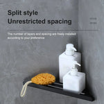 Shower Corner Shelf Stainless Steel Quick-Drain Wall-Mounted Storage