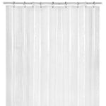 Shower Curtain PEVA Polyester Waterproof Mildew-Resistant