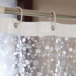Shower Curtain PEVA Polyester Waterproof Mildew-Resistant