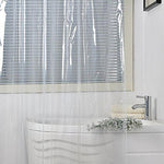 Shower Curtain PEVA Polyester Waterproof Mildew-Resistant