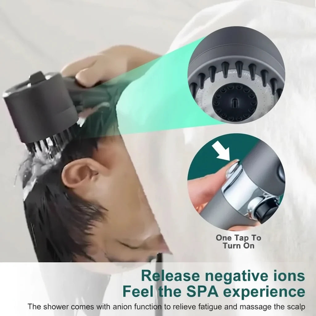 Shower Head High-Pressure 9-Layer Filter Water-Saving