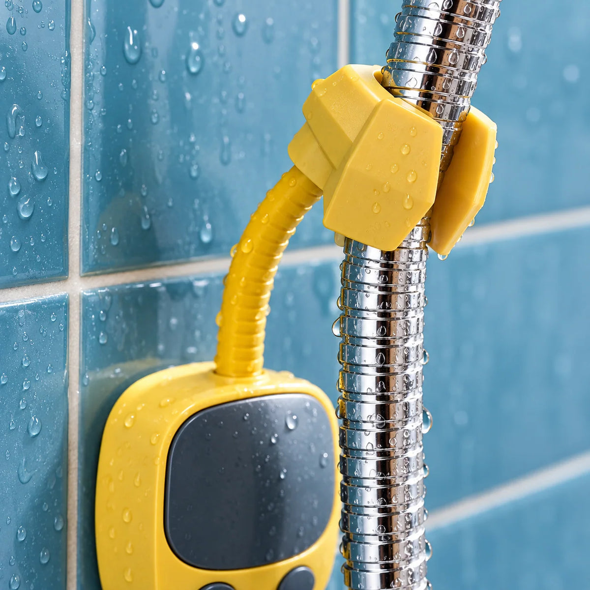 Shower Head Holder 360° Adjustable Adhesive Wall Mount