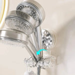 Shower Head Holder Tool-Free Suction Mount 360-Degree Swivel