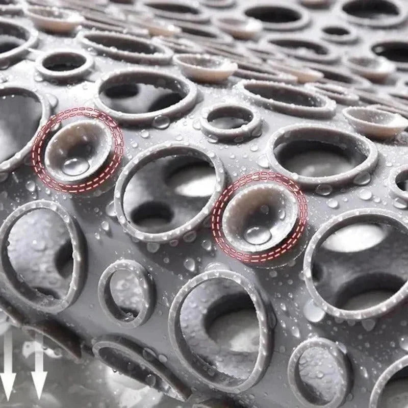 Shower Mat Non-Slip Drainage Suction Cup Base