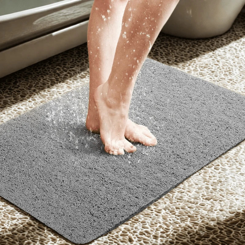 Shower Mat Textured Non-Slip Quick-Drying PVC