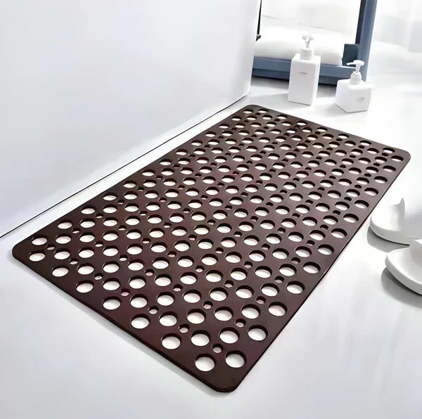 Shower Mat Textured Non-Slip Suction Grip & Drainage