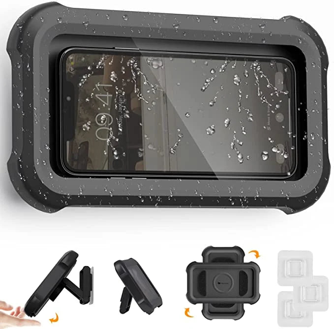 Shower Phone Holder Waterproof Rotatable Universal Fit