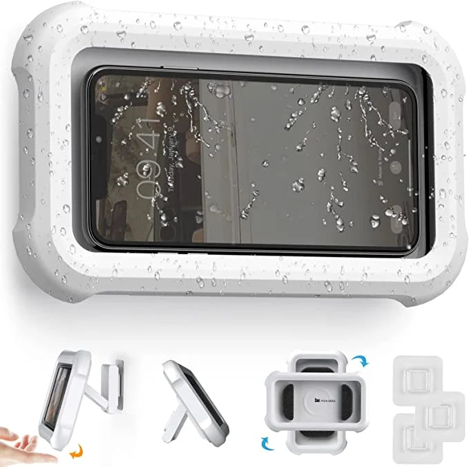 Shower Phone Holder Waterproof Rotatable Universal Fit