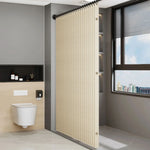 Shower Screen Accordion Fold Waterproof PVC Magnetic Closure