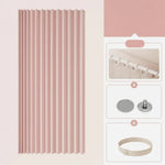 Shower Screen Accordion Fold Waterproof PVC Magnetic Closure