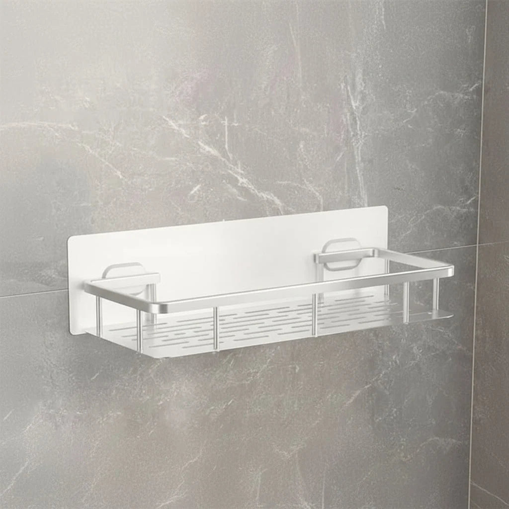 Shower Shelf Stainless Steel No-Drill Adhesive Mount
