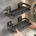 Shower Shelf Stainless Steel No-Drill Adhesive Mount