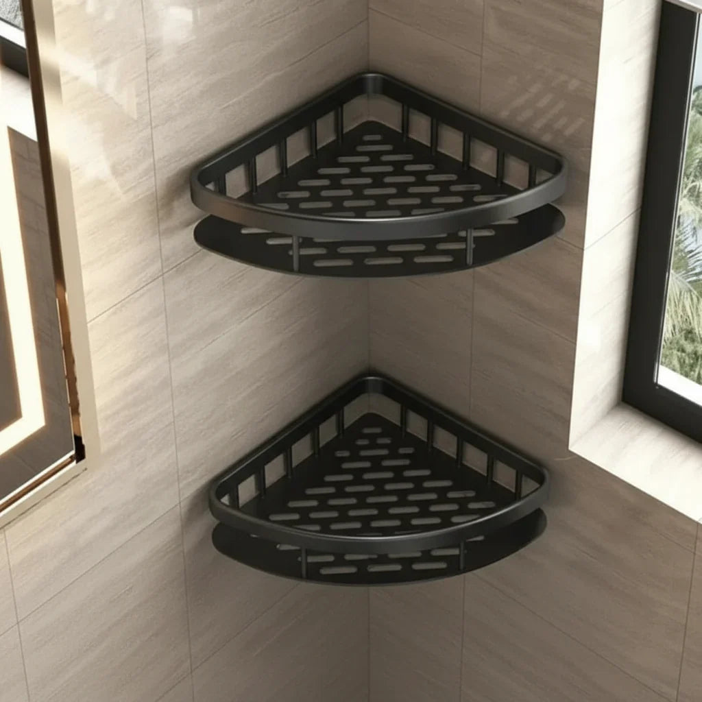 Shower Shelf Stainless Steel No-Drill Adhesive Mount