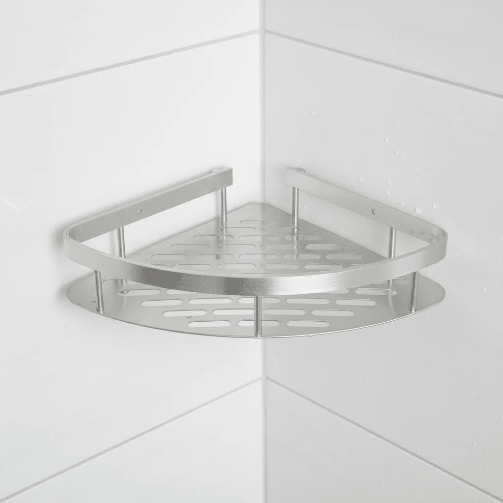 Shower Shelf Stainless Steel No-Drill Adhesive Mount