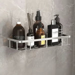 Shower Shelf Stainless Steel No-Drill Adhesive Mount