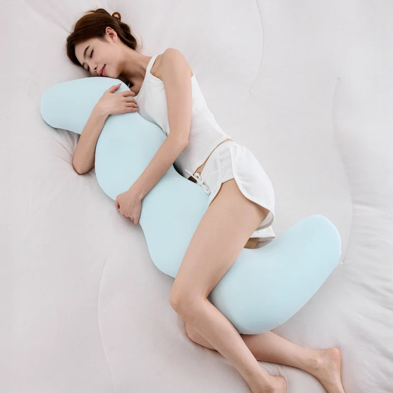 Side Sleeper Pillow Seahorse Shape Memory Foam Support