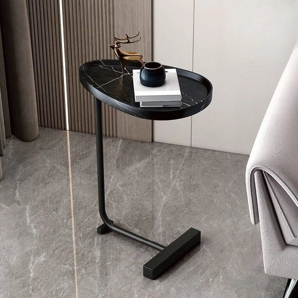 Side Table C-Shaped Space-Saving Sofa & Bed Use