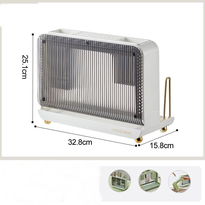 Silverware Organizer Multifunctional Removable Tray Non-Slip Feet