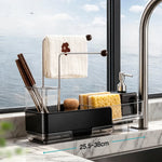 Sink Organizer Extendable Stainless Steel Rust-Resistant