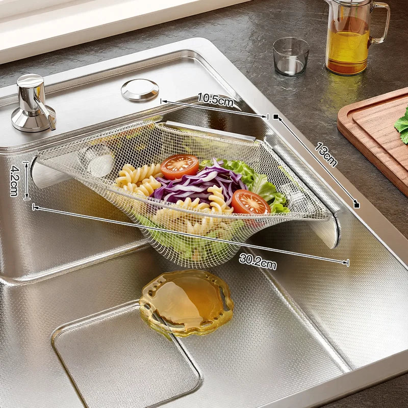 Sink Organizer Extendable Stainless Steel Rust-Resistant