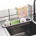 Sink Organizer Plastic Drip Tray Towel Rack