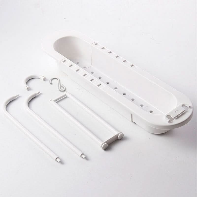 Sink Organizer Plastic Drip Tray Towel Rack