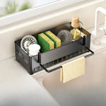 Sink Organizer Removable Drip Tray Space-Saving Design