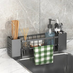 Sink Organizer Shelf Expandable Self-Draining Non-Slip
