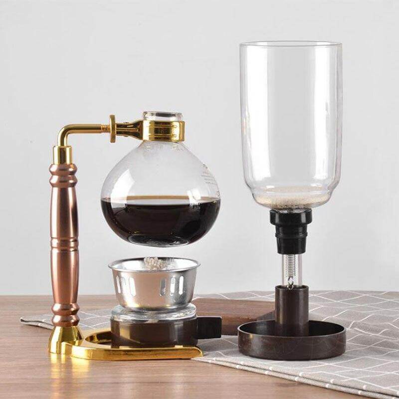 Siphon Coffee Maker High-Temperature Glass 3-Cup Capacity