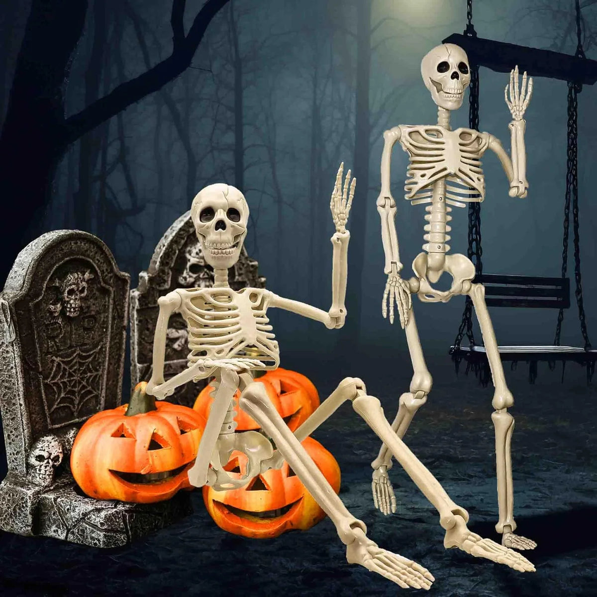 Skeleton Decoration Poseable Hanging Halloween Decor