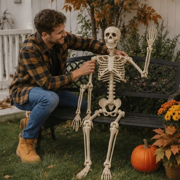 Skeleton Decoration Poseable Hanging Halloween Decor