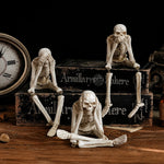 Skeleton Figurine Set of 3 Resin Three Wise Design