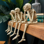Skeleton Figurine Set of 3 Resin Three Wise Design