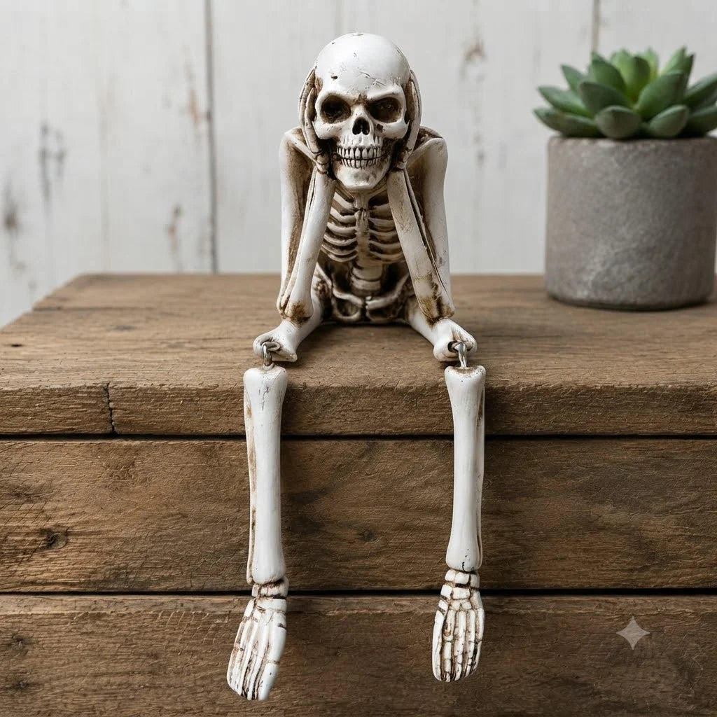 Skeleton Figurine Set of 3 Resin Three Wise Design
