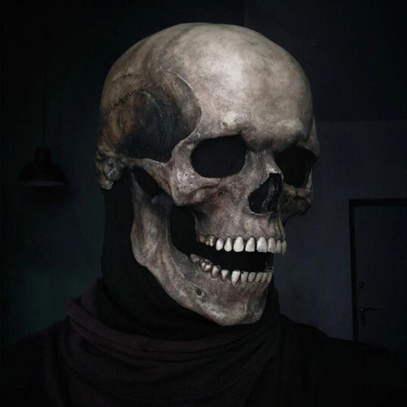 Skeleton Mask Full-Head Silicone & Latex Elastic Fit