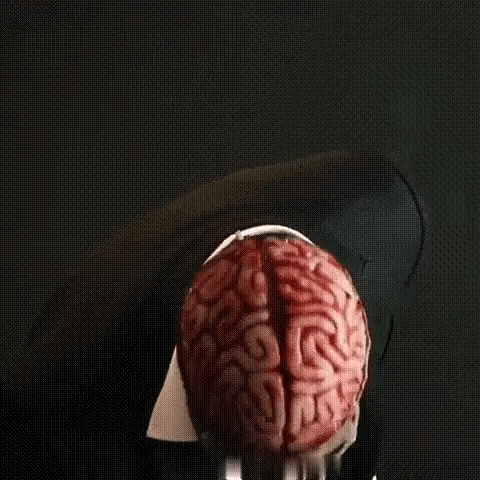 Skeleton Mask Latex Full-Head Coverage Sculpted Brain Detail