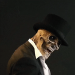 Skeleton Mask Latex Full-Head Coverage Sculpted Brain Detail