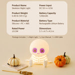 Skeleton Night Light Tap-Control Rechargeable USB-C LED