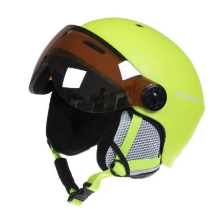 Ski Helmet Lightweight Adjustable Breathable Removable Goggles & Chin Cushion
