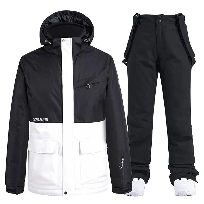 Ski Jacket & Pants Set Waterproof Insulated for -22°F Weather