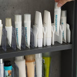 Skincare Tube Organizer Freestanding or Drill-Free Wall Mount