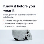 Skull Mask Full-Head Latex Movable Jaw Anatomical Design