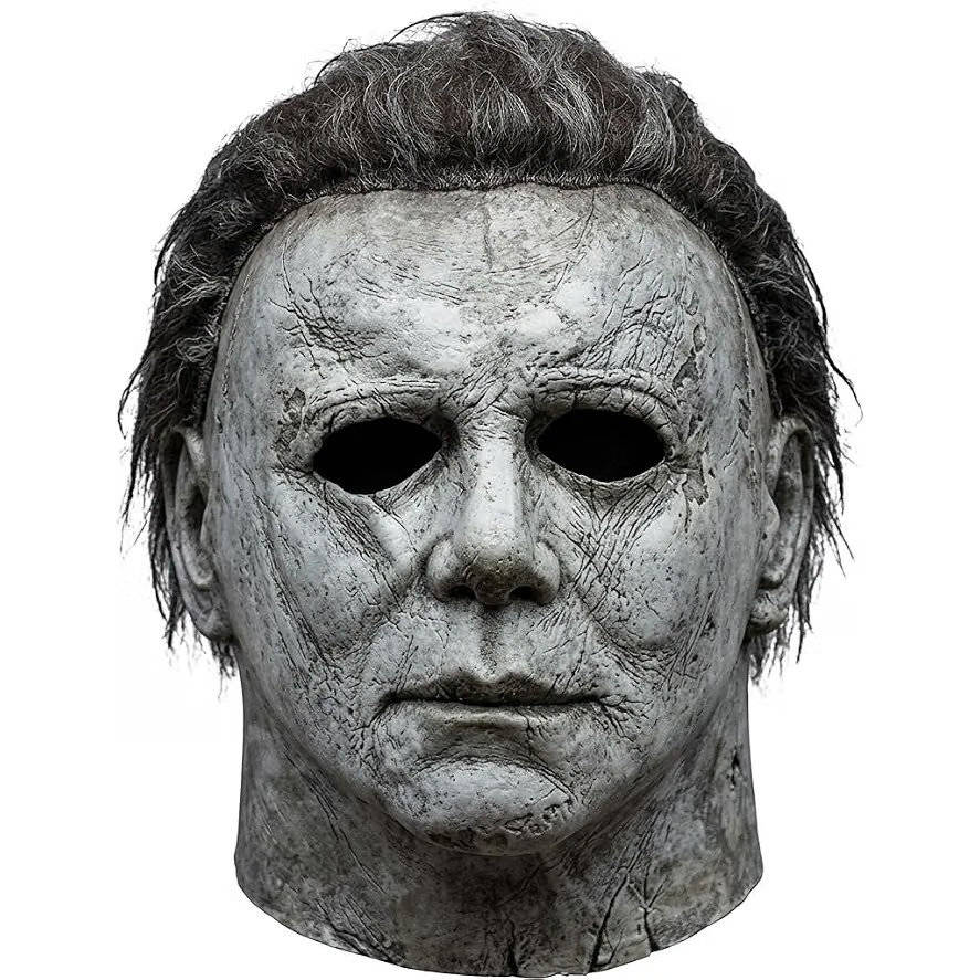 Slasher Mask Natural Latex Full Head Coverage Attached Hair