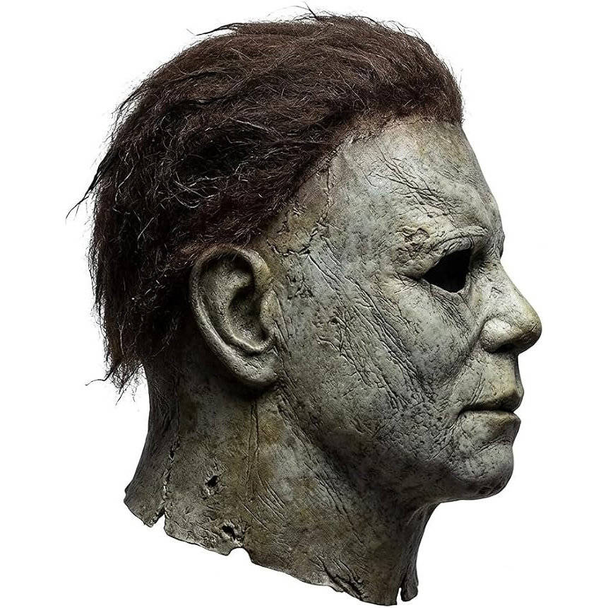Slasher Mask Natural Latex Full Head Coverage Attached Hair