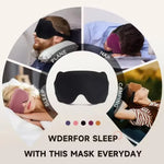 Sleep Mask Contoured Light-Blocking Memory Foam Pressure-Free Fit