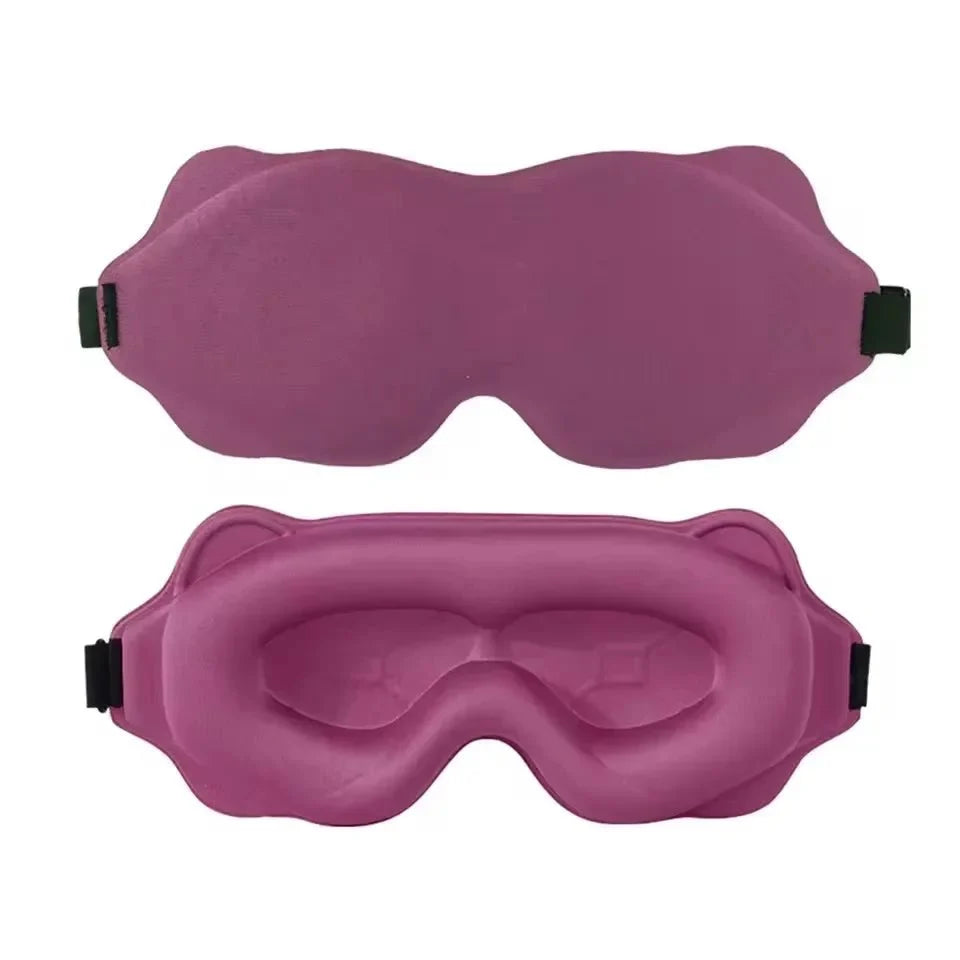 Sleep Mask Contoured Light-Blocking Memory Foam Pressure-Free Fit