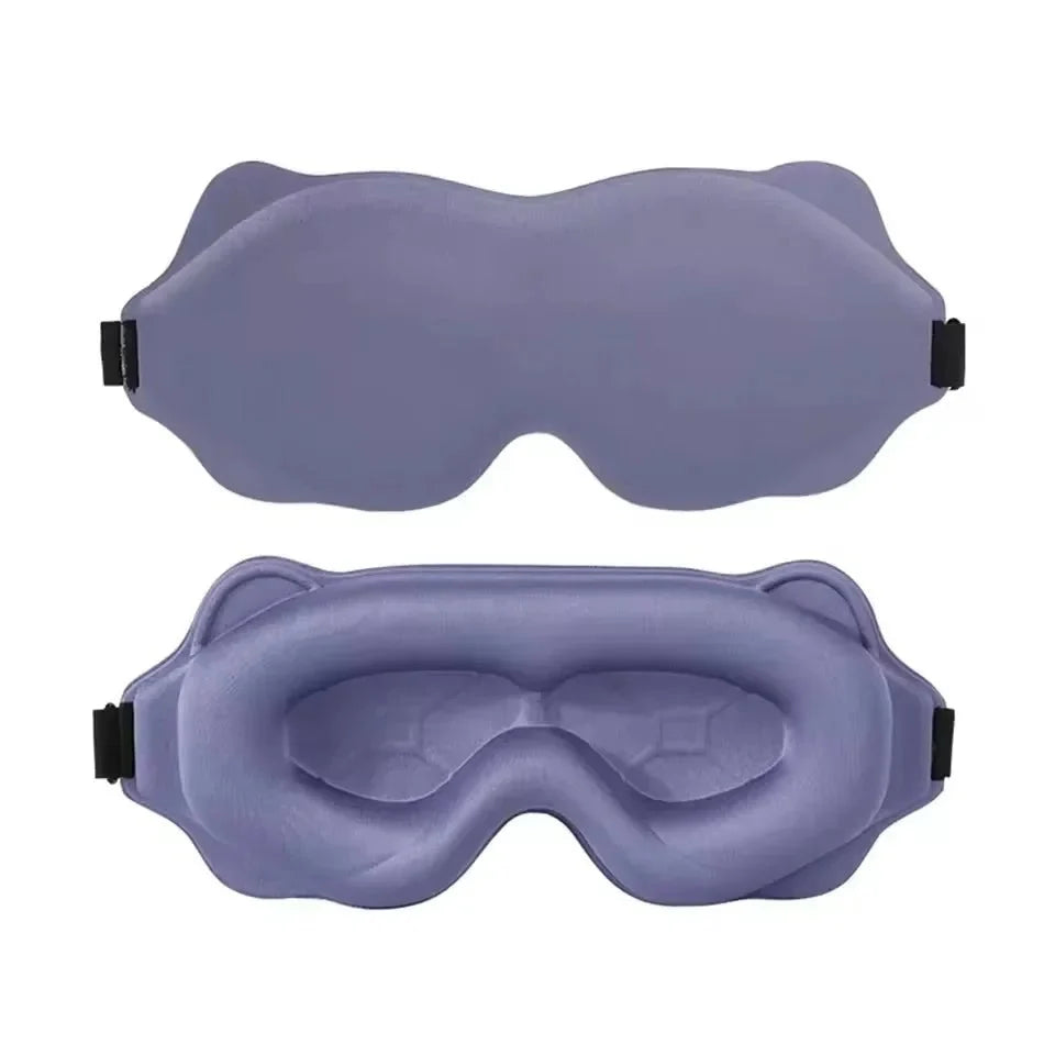 Sleep Mask Contoured Light-Blocking Memory Foam Pressure-Free Fit