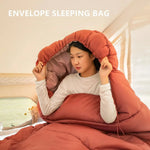 Sleeping Bag 3-Season Extra-Wide Lightweight Cotton