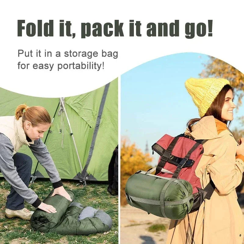 Sleeping Bag 4-Season Ultralight Water-Repellent Cotton Lining